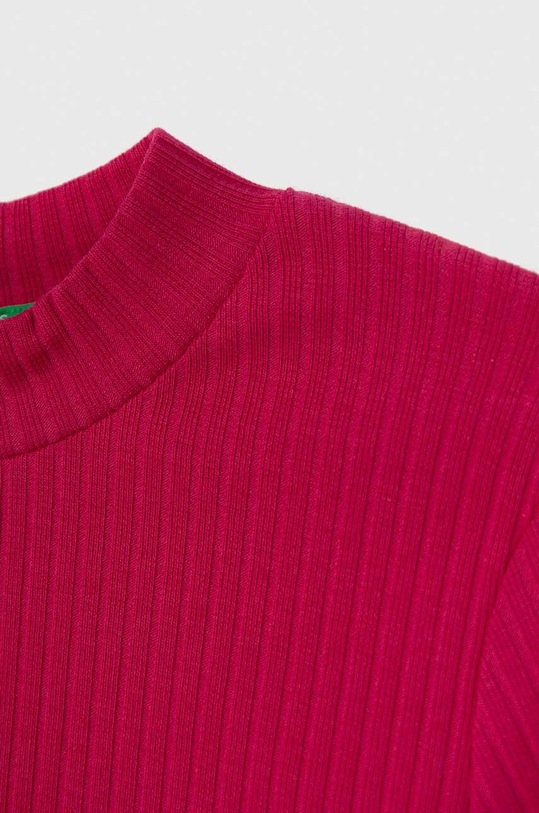 Dziewczynka United Colors of Benetton t-shirt dziecięcy 3F1AC10E2.G.SEASONAL różowy