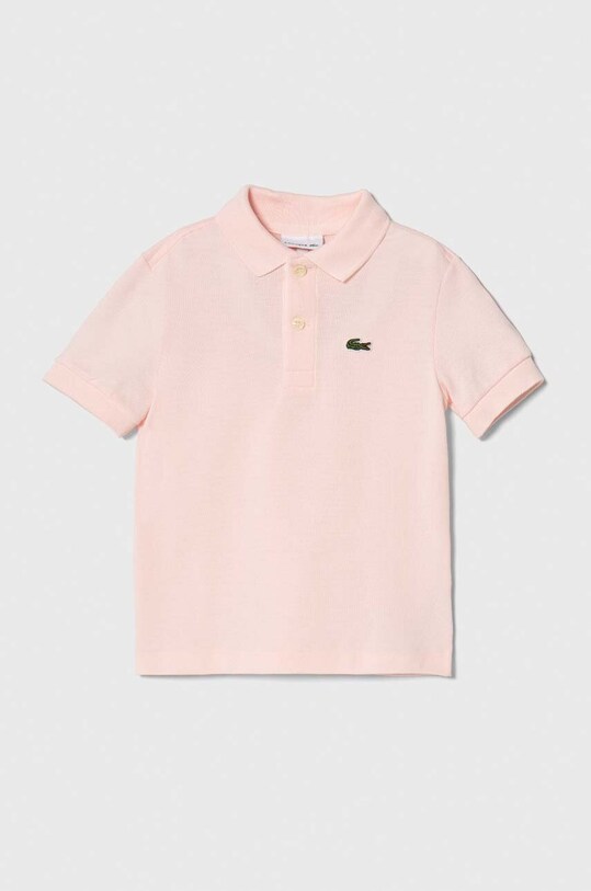Lacoste polo de bumbac fixat roz PJ2909.G
