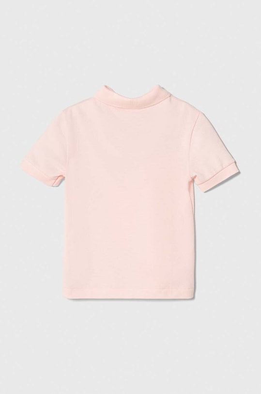 Памучна тениска с яка Lacoste PJ2909.G розов AW23