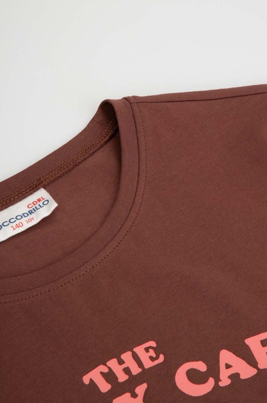 Dziewczynka Coccodrillo t-shirt dziecięcy ZC3143203VGB brązowy
