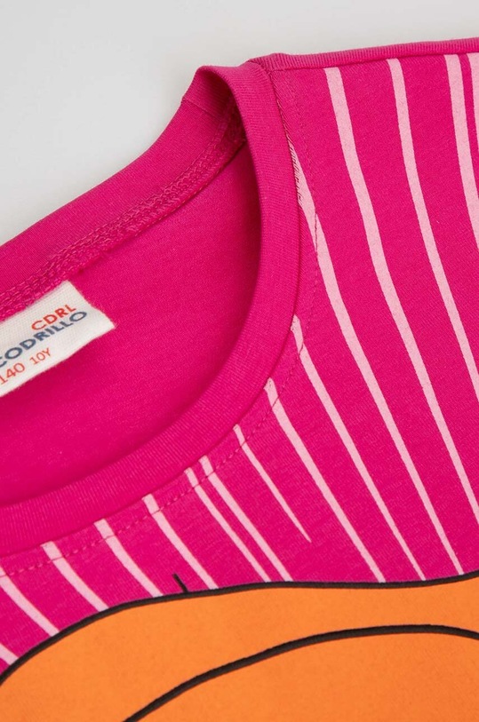 DÍVKA Dětské tričko Coccodrillo ZC3143203VGA růžová