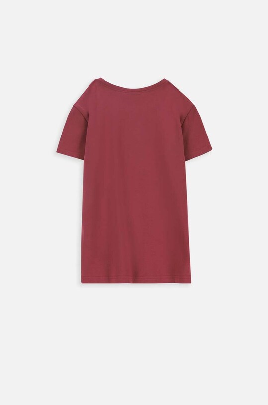 Coccodrillo t-shirt dziecięcy ZC3143201LGP bordowy AW23