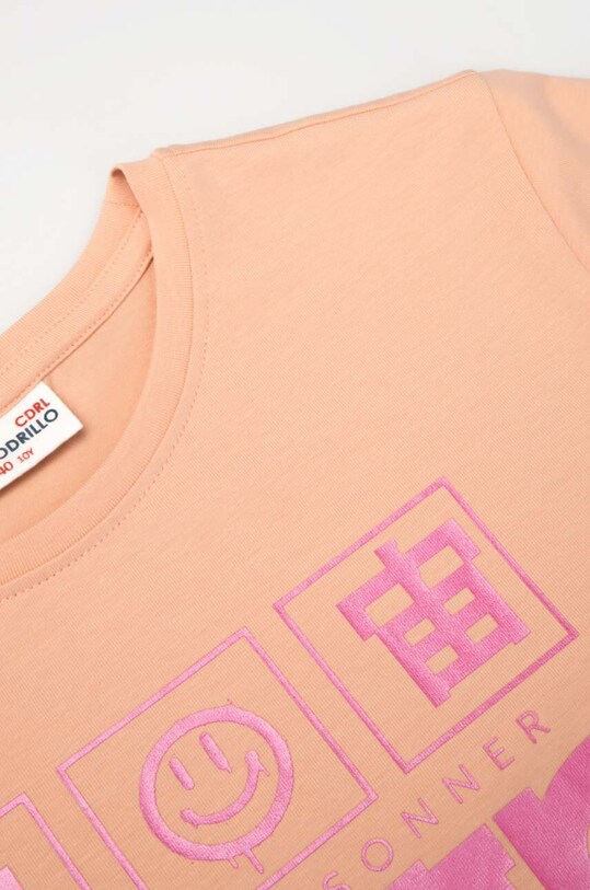 Dziewczynka Coccodrillo t-shirt dziecięcy ZC3143201PUJ różowy