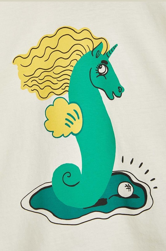 Κοριτσίστικα Παιδικό βαμβακερό μπλουζάκι Mini Rodini 2362013711 λευκό