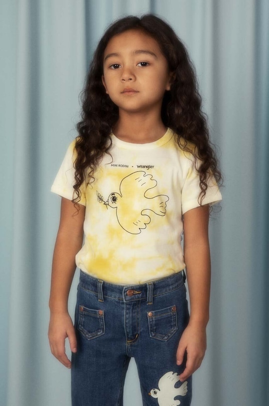 Дитяча бавовняна футболка Mini Rodini Mini Rodini x Wrangler 2382010123