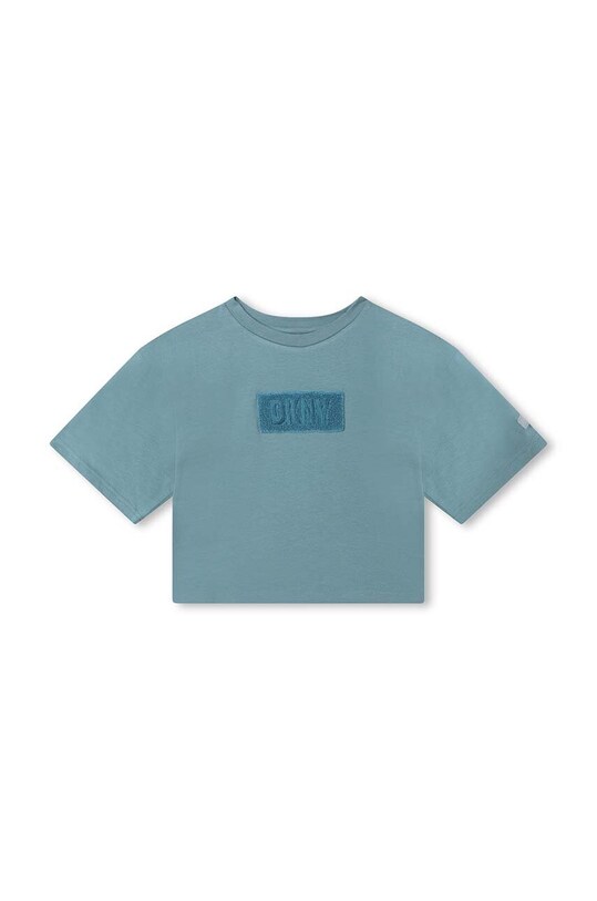 Detské tričko Dkny s elastanom tyrkysová D35T02.114.150