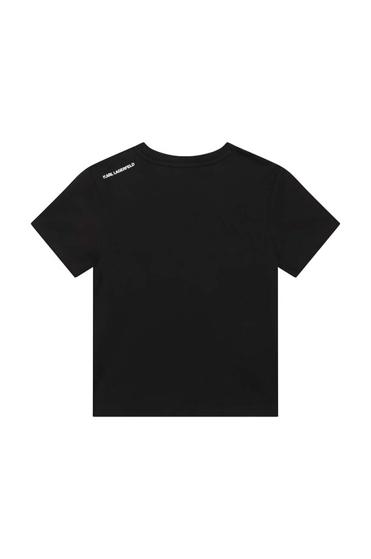 Karl Lagerfeld t-shirt bawełniany dziecięcy Z25413.162.174 czarny AW23