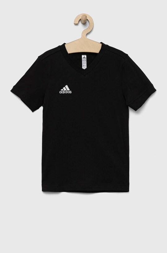 adidas Performance t-shirt bawełniany dziecięcy ENT22 TEE Y szpic czarny HC0443