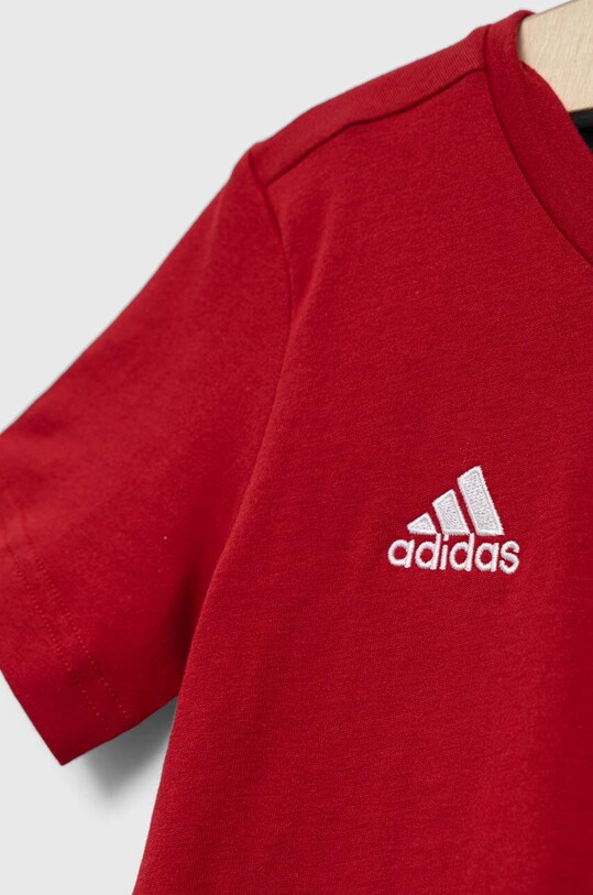 Мальчик Детская хлопковая футболка adidas Performance ENT22 TEE Y HC0446 красный