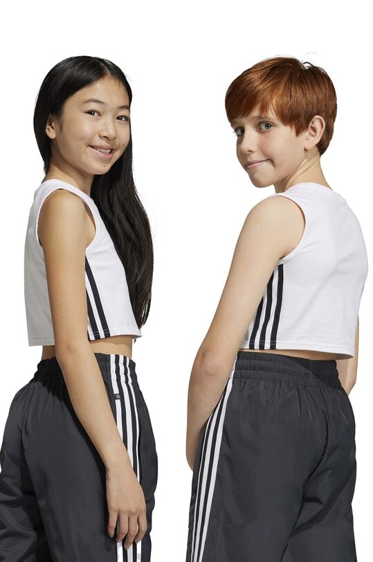 Detský top adidas Originals IC3129 biela