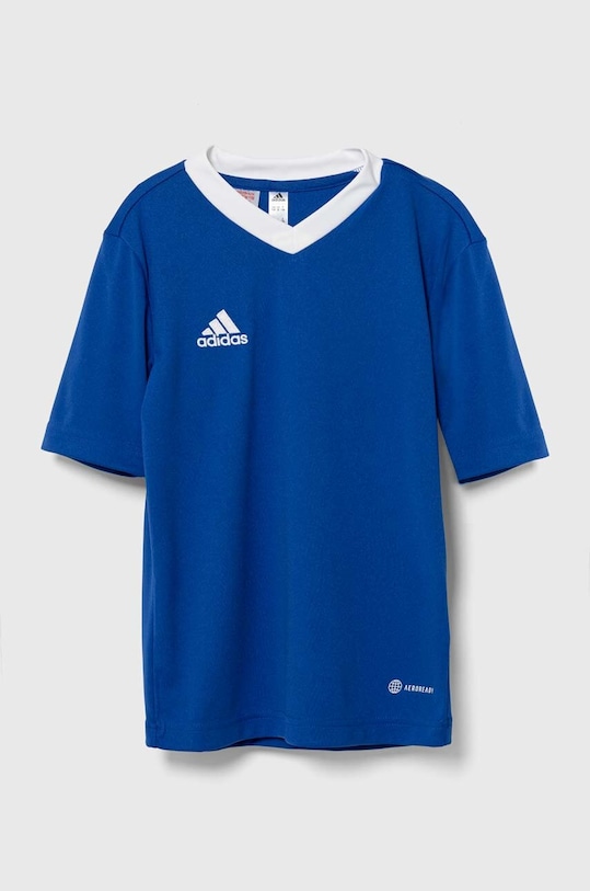 Detské tričko adidas Performance ENT22 JSY Y V výstrih modrá HG3948