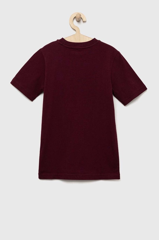 adidas Originals t-shirt bawełniany dziecięcy IJ9704 bordowy AW23