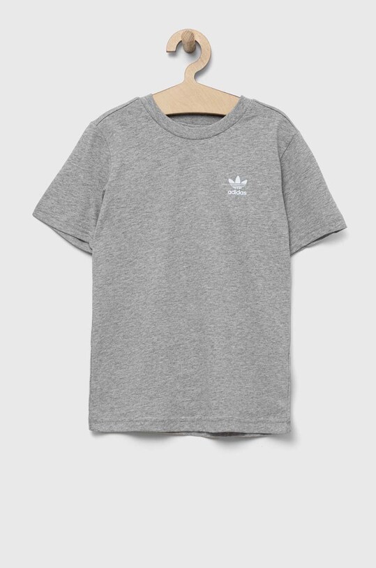 Παιδικό βαμβακερό μπλουζάκι adidas Originals βαμβάκι γκρί IJ9707