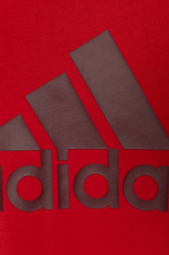 Chłopiec adidas t-shirt bawełniany dziecięcy IJ6262 czerwony