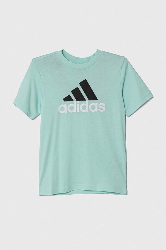 Bavlnené tričko adidas bavlna tyrkysová IB4097