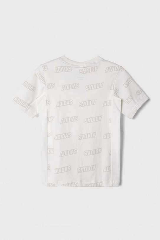 adidas t-shirt dziecięcy JB BLUV Q4AOP T IA1600 beżowy AW23