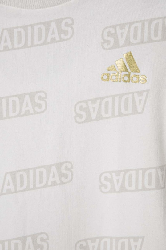 Chłopiec adidas t-shirt dziecięcy JB BLUV Q4AOP T IA1600 beżowy