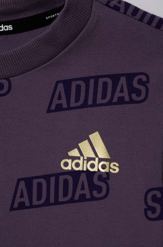 Chłopiec adidas t-shirt dziecięcy JB BLUV Q4AOP T IA1601 fioletowy