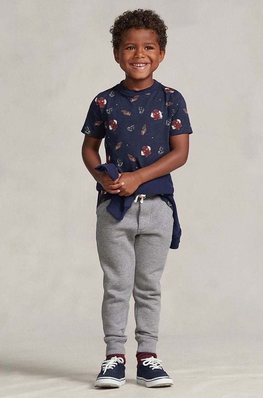 Polo Ralph Lauren t-shirt bawełniany dziecięcy 322923027001 granatowy