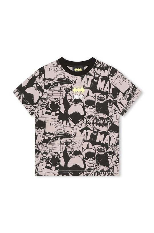 Дитяча бавовняна футболка Dkny x DC Comics візерунок чорний D55008.102.108