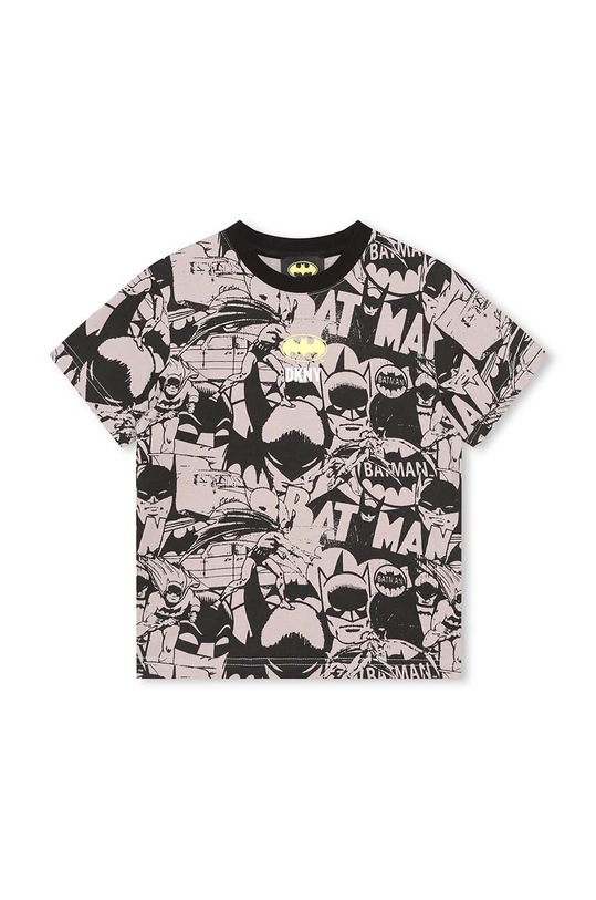 Dkny t-shirt bawełniany dziecięcy x DC Comics nadruk czarny D55008.114.150