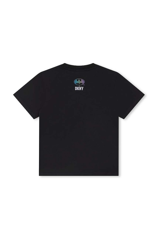 Chłopiec Dkny t-shirt bawełniany dziecięcy D55009.114.150 czarny