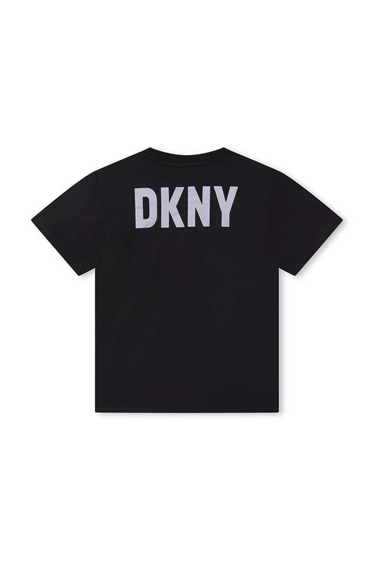 Αγορίστικα Παιδικό βαμβακερό μπλουζάκι DKNY D55011.162.174 μαύρο