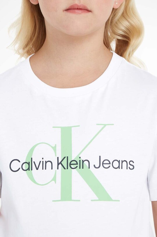 Calvin Klein Jeans t-shirt bawełniany dziecięcy IU0IU00460.9BYX biały