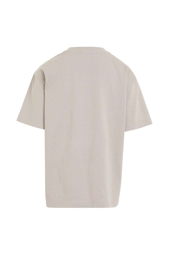Chłopiec Calvin Klein Jeans t-shirt bawełniany dziecięcy IB0IB01899.9BYX beżowy
