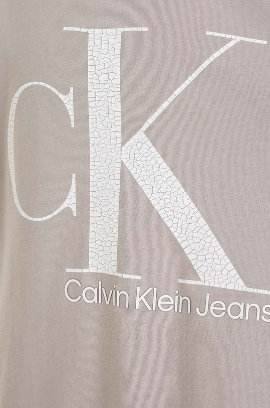 Calvin Klein Jeans t-shirt bawełniany dziecięcy beżowy IB0IB01899.9BYX