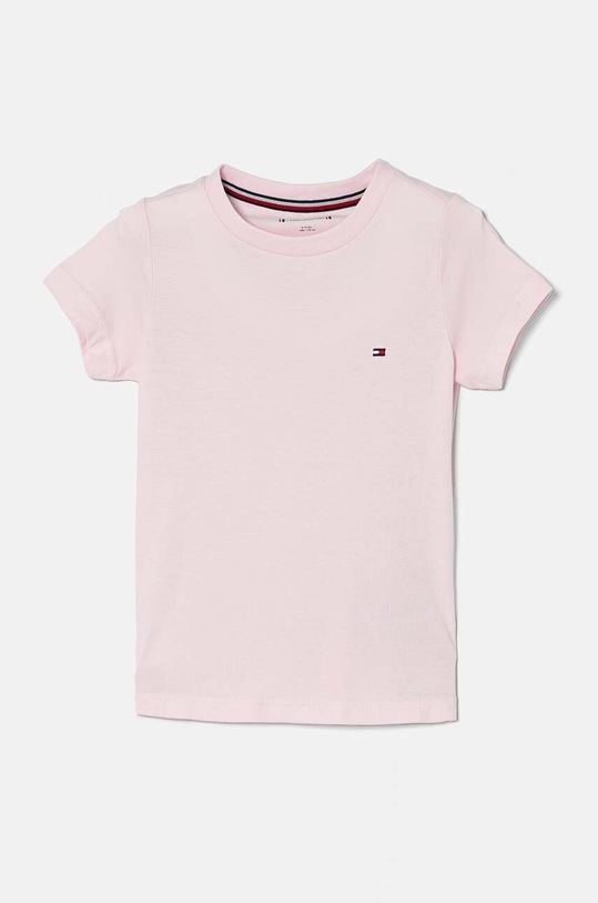 Детска памучна тениска Tommy Hilfiger (2 броя) UG0UG00307.9BYX розов AW23