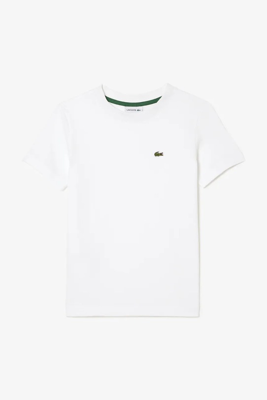 Lacoste t-shirt bawełniany dziecięcy bawełna biały TJ1122