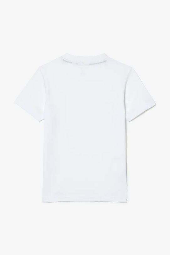 Lacoste t-shirt bawełniany dziecięcy TJ1122 biały AW25
