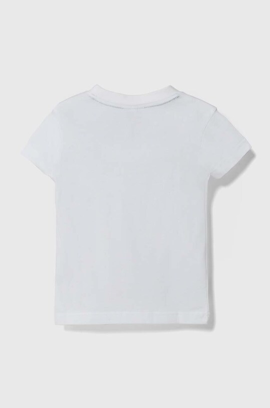 Lacoste tricou de bumbac pentru copii TJ1122 alb SS25