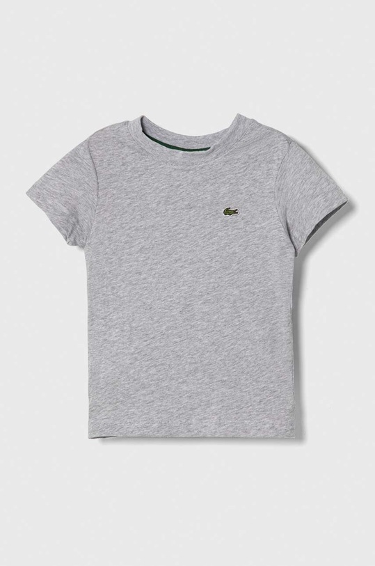 Lacoste t-shirt bawełniany dziecięcy bawełna szary TJ1122