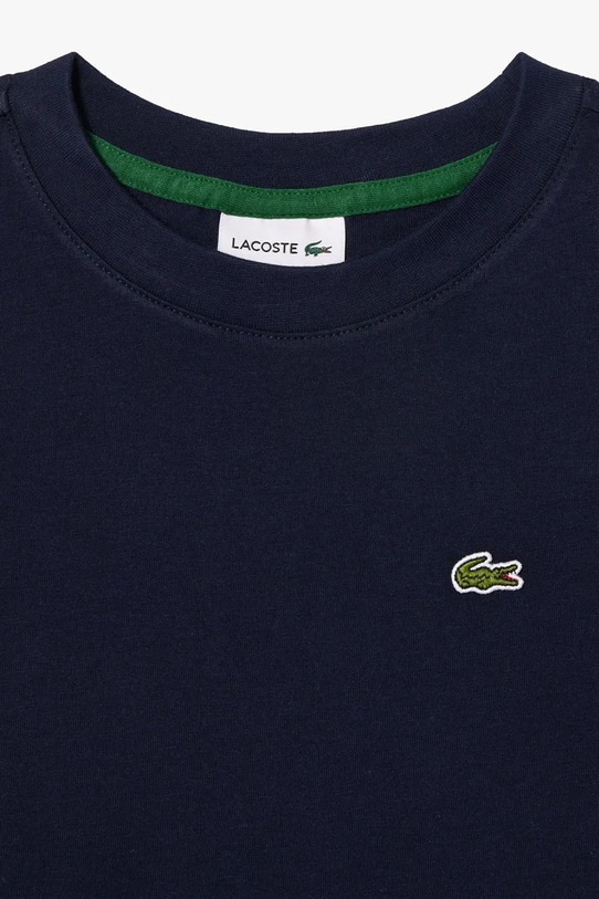 Chłopiec Lacoste t-shirt bawełniany dziecięcy TJ1122 granatowy