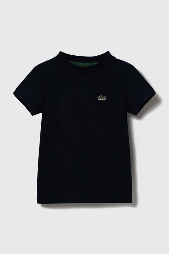 Детская хлопковая футболка Lacoste хлопок тёмно-синий TJ1122