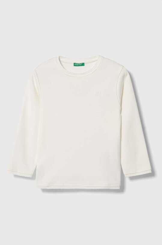 Παιδικό βαμβακερό πουλόβερ United Colors of Benetton άλλο λευκό 35CPG10AU.P.SEASONAL
