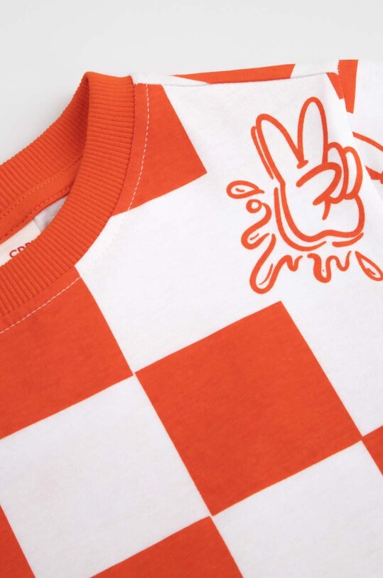 Coccodrillo t-shirt bawełniany dziecięcy czerwony ZC3143201ASK