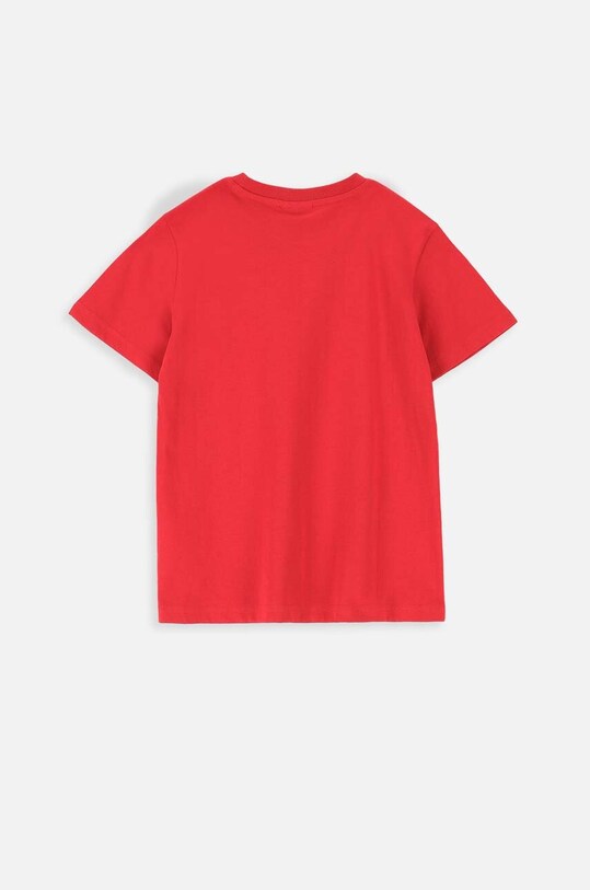 Coccodrillo t-shirt bawełniany dziecięcy ZC3143206VBA czerwony AW23
