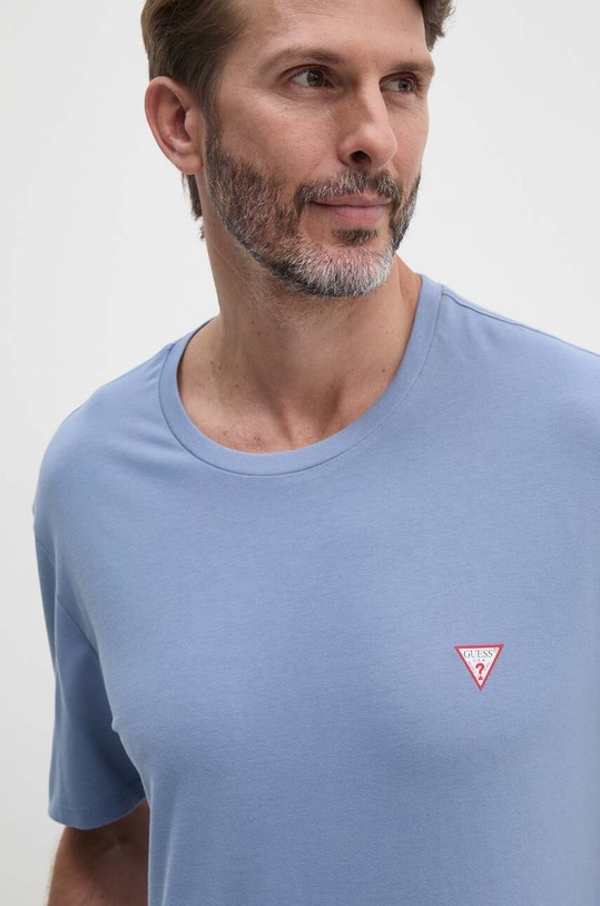 Βαμβακερό μπλουζάκι Guess M2YI36.I3Z14 μπλε