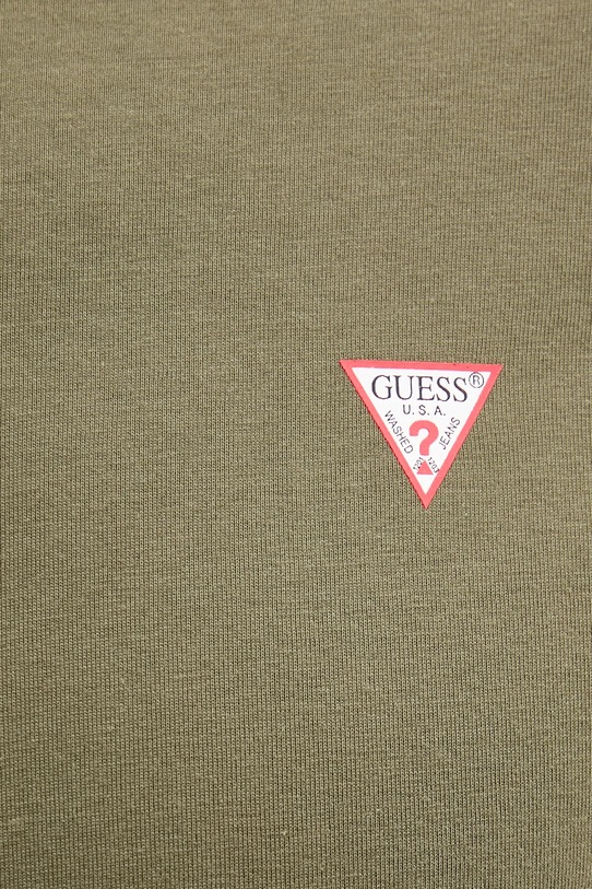 Хлопковая футболка Guess зелёный M2YI36.I3Z14