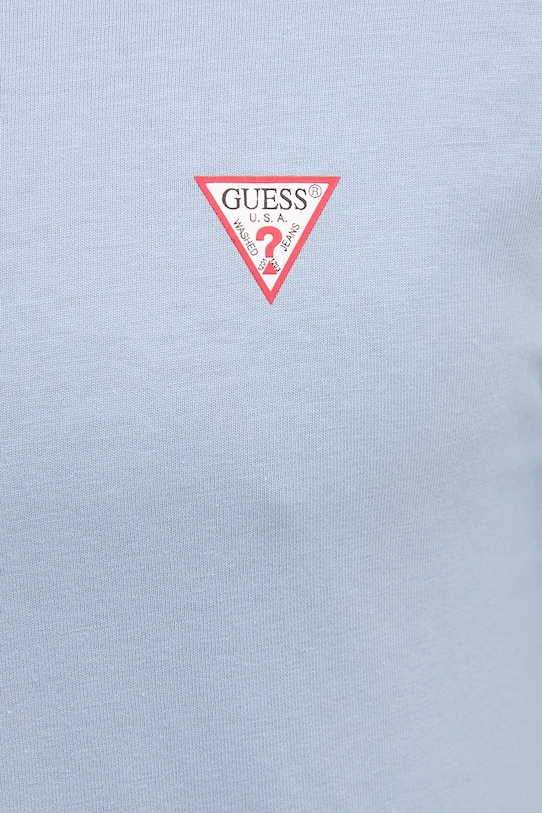Guess t-shirt bawełniany M2YI36.I3Z14 niebieski
