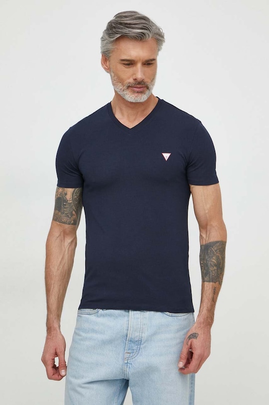 Футболка Guess slim тёмно-синий M2YI32.J1314