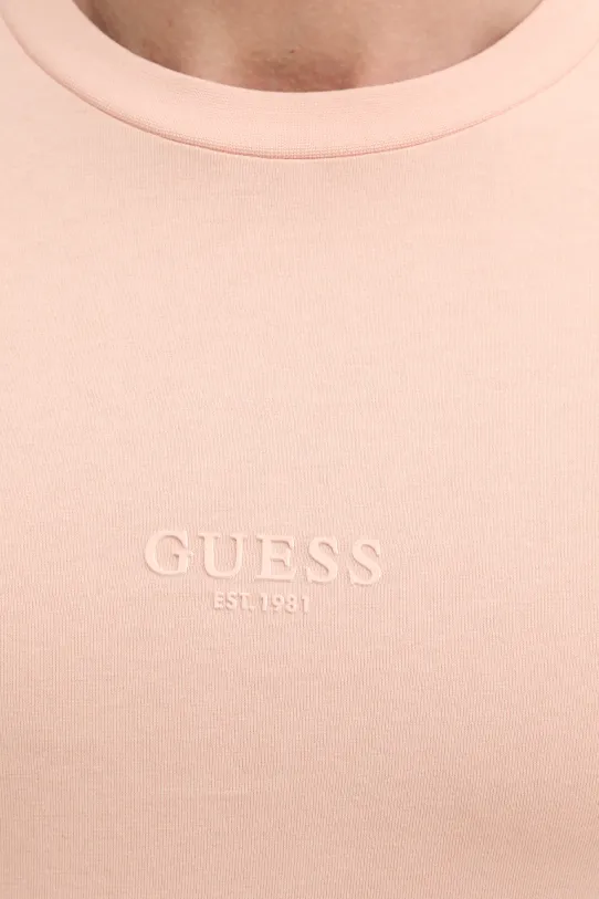 Guess t-shirt bawełniany AIDY pomarańczowy M2YI72.I3Z14