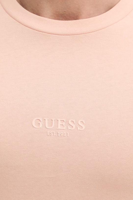 Хлопковая футболка Guess AIDY оранжевый M2YI72.I3Z14