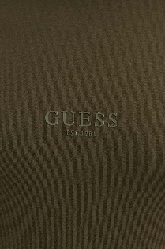 Памучна тениска Guess AIDY зелен M2YI72.I3Z14
