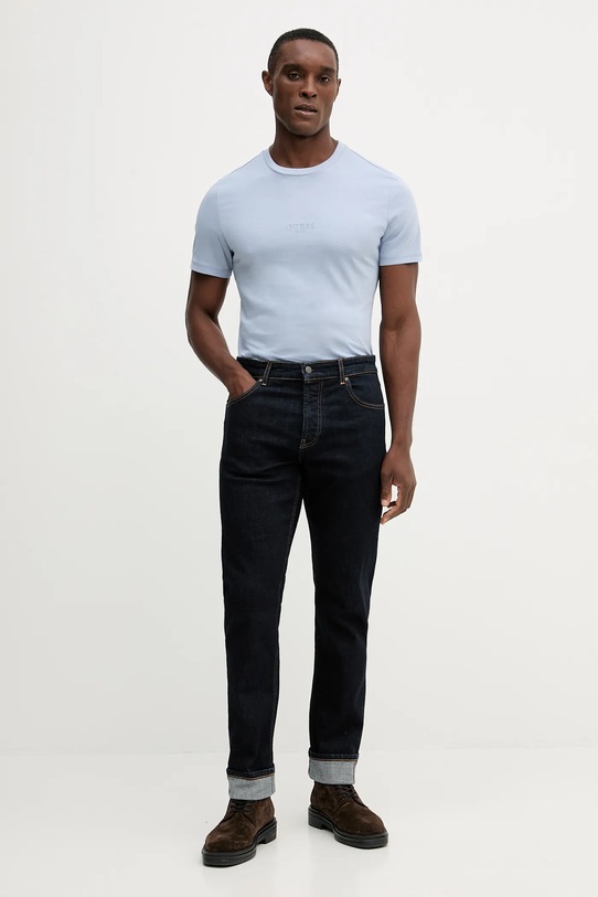 Бавовняна футболка Guess AIDY M2YI72.I3Z14 блакитний NC25