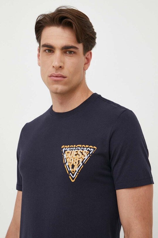 Guess t-shirt granatowy M3YI22.J1314
