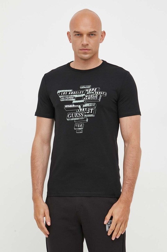 Guess t-shirt czarny M3YI23.J1314